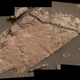 Cracks in this Martian rock, called “Old Soaker,” likely formed from the drying of a mud layer.